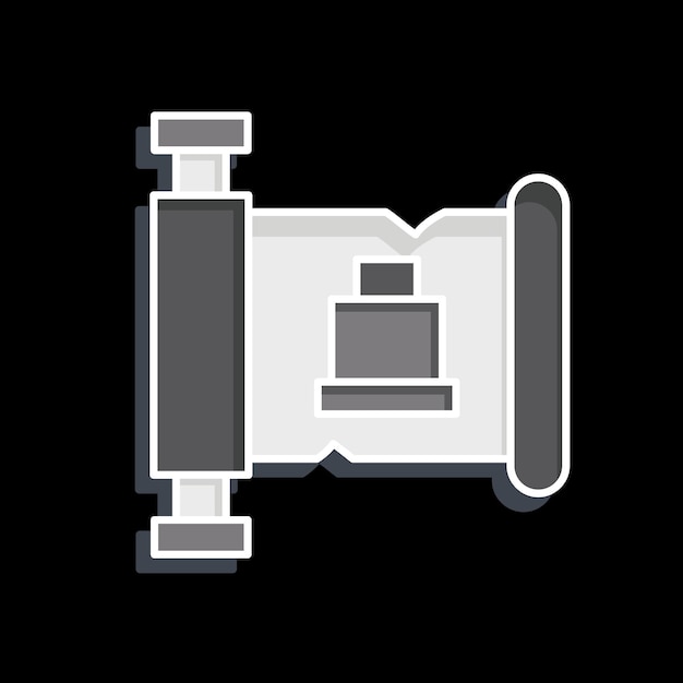 Icon Historia relacionada con el símbolo prehistórico estilo brillante diseño simple editable