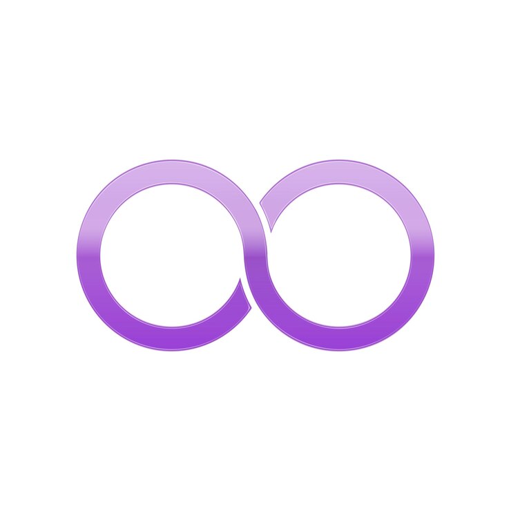 Vector icon infinity para el diseño gráfico