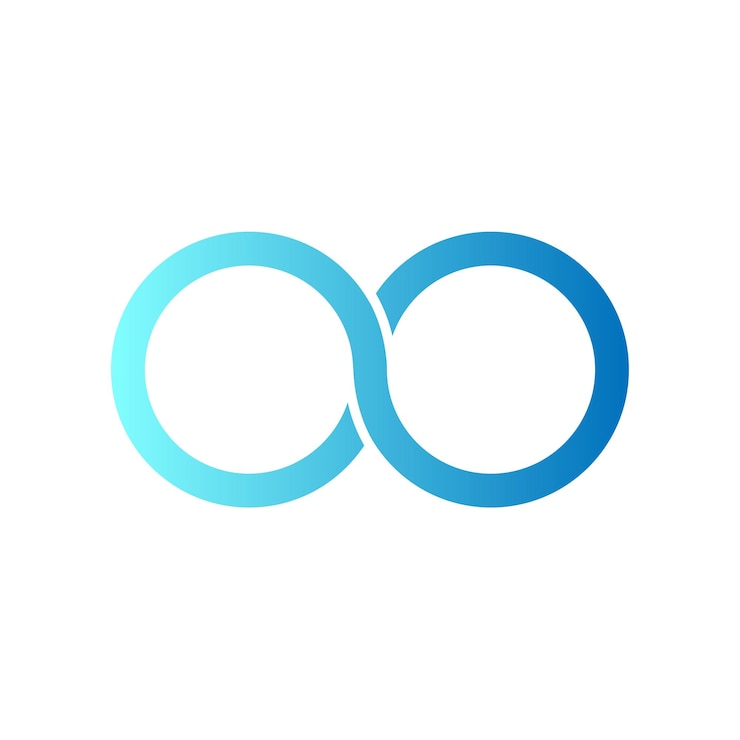 Vector icon infinity para el diseño gráfico