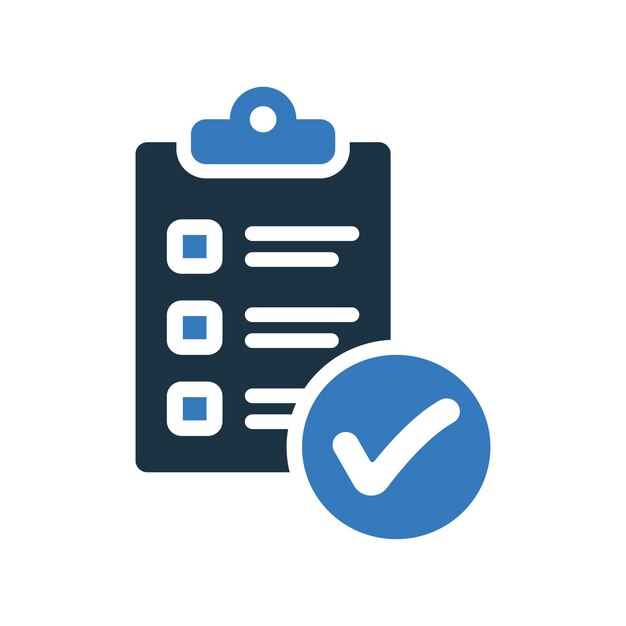 Icon de informe de comprobación de prueba de auditoría Gráficos vectoriales editables sencillos