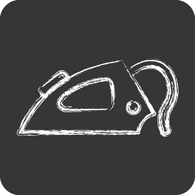 Icon Iron adecuado para niños símbolo tiza Estilo diseño simple patrón de diseño editable vector