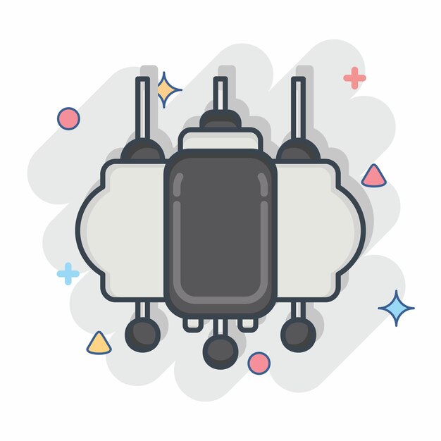 Icon Lanterna relacionada con el símbolo del Año Nuevo Chino Estilo cómico editable