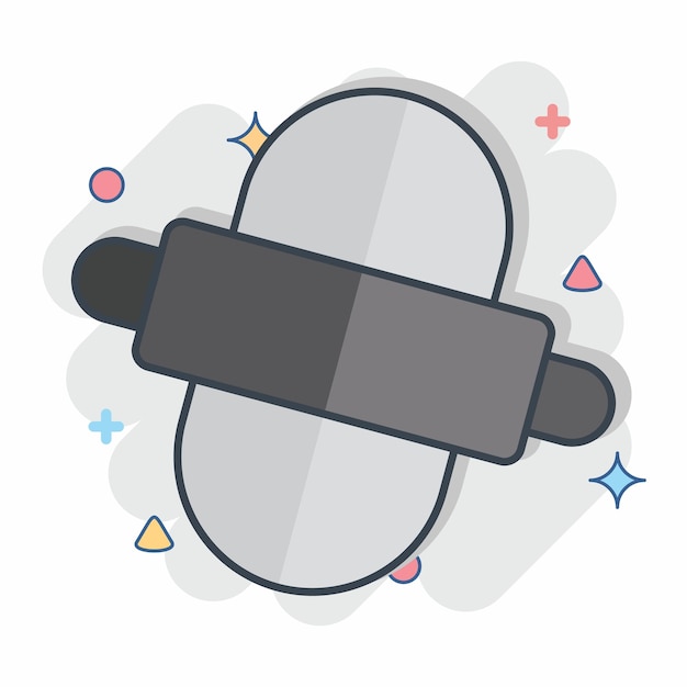 Icon Making relacionado con el símbolo del desayuno estilo cómic ilustración simple