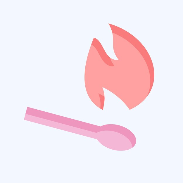 Icon Match relacionado con el diseño de estilo plano del símbolo de fumar editable