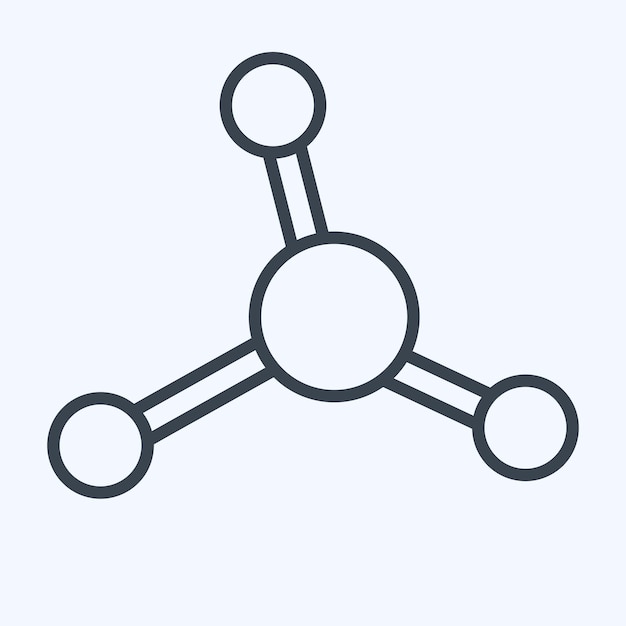 Icon No Nitratos relacionados con el CBD Diseño de estilo de línea de símbolo de aceite editable