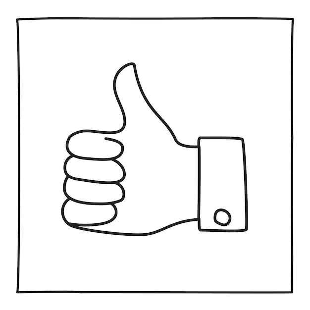 Icon o logotipo dibujado a mano con una línea delgada