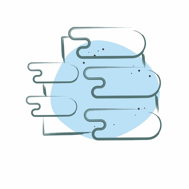 Icon Pamukkale relacionado con el símbolo de Turquía Color Spot Estilo diseño simple editable