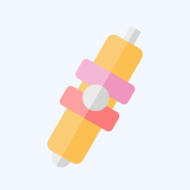 Icon Plug Spark relacionado con el símbolo de las piezas de automóviles estilo plano ilustración simple