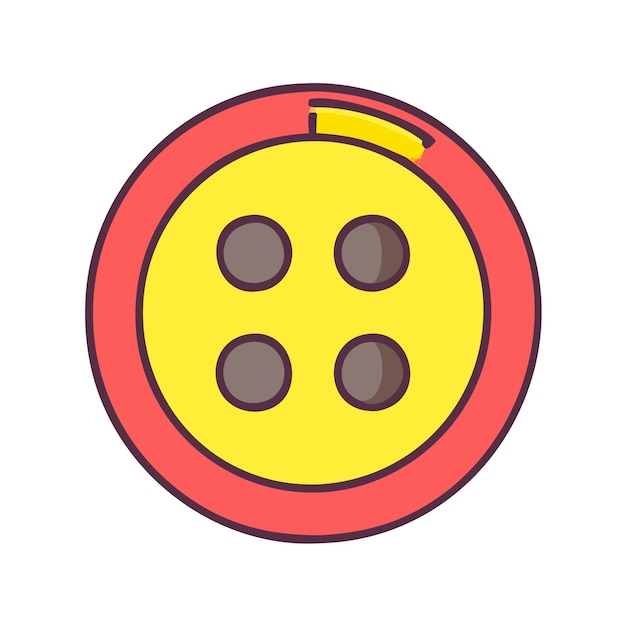 Icon PNG de botón plano Ilustración de capa vectorial transparente