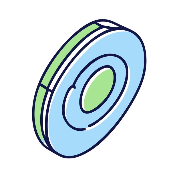 Icon PNG de botón plano Ilustración de capa vectorial transparente