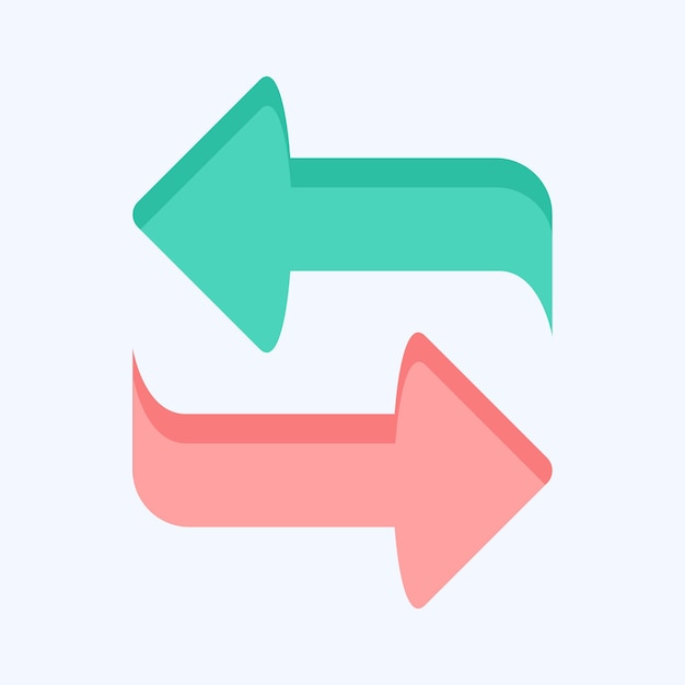 Icon Repetir relacionado con el estilo plano del símbolo de Podcast