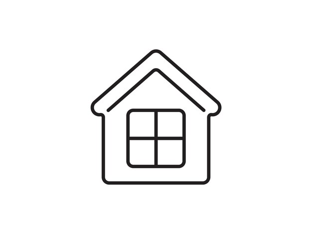 Icon una representación de la casa aislada contra un fondo limpio este simple símbolo vectorial de la casa