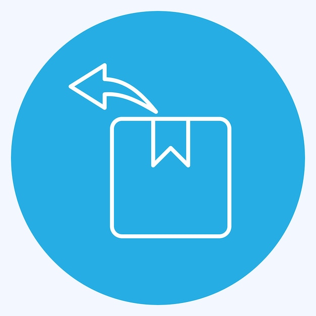 Icon Retornos relacionados con el símbolo del Viernes Negro ojos azules estilo diseño simple editable