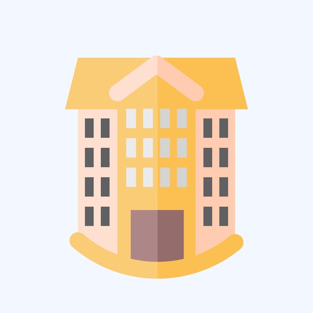 Icon School relacionado con Icon Edificio símbolo estilo plano diseño simple editable 1