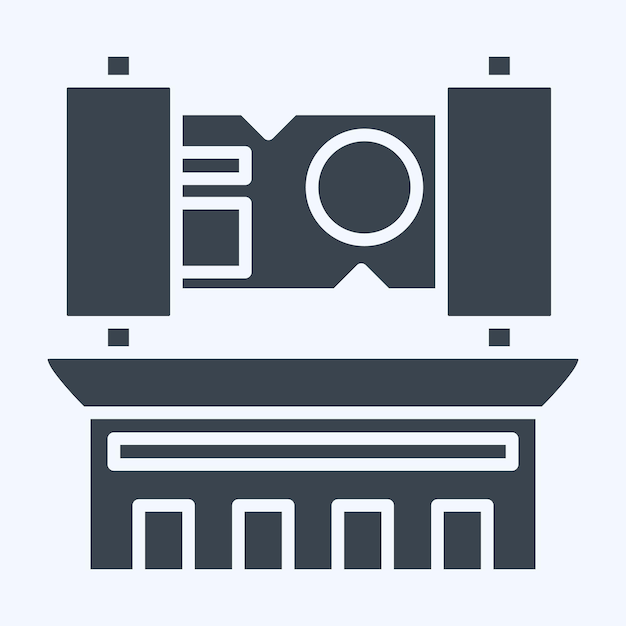 Icon Scroll relacionado con el estilo de glifo de símbolo medieval diseño simple editable