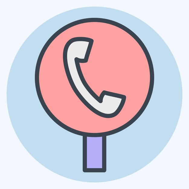 Icon Sos relacionado con el símbolo de la señal de tráfico estilo de color mate diseño simple editable