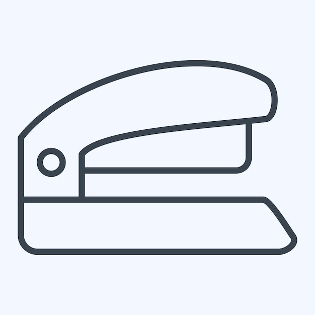 Icon Stapler relacionado con el estilo de línea de símbolos de Office ilustración de diseño simple