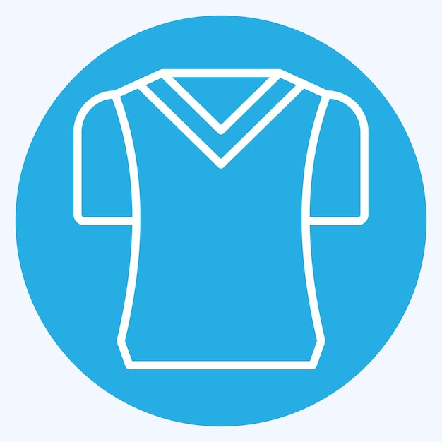 Icon T-shirts relacionadas con el símbolo de acampada estilo de ojos azules diseño simple editable