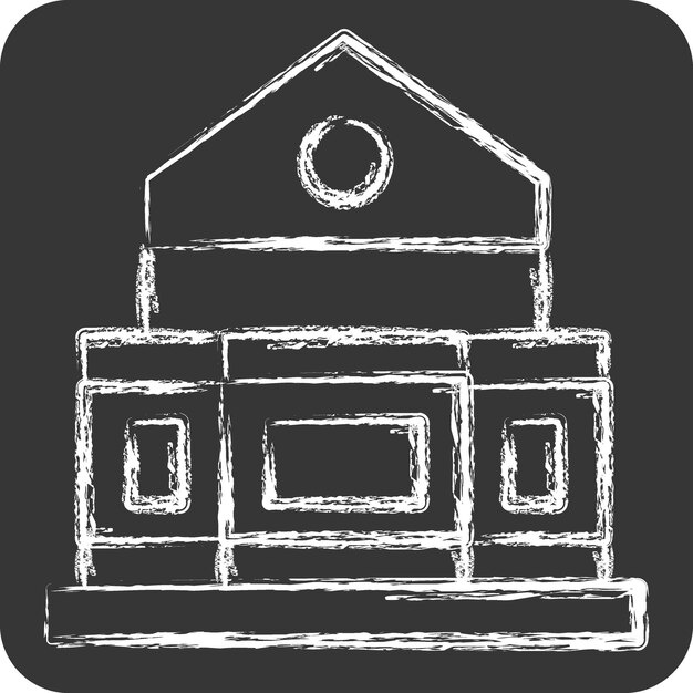 Icon Teatro relacionado con Teatro Gradiente símbolo tiza Estilo diseño simple editable ilustración simple 1