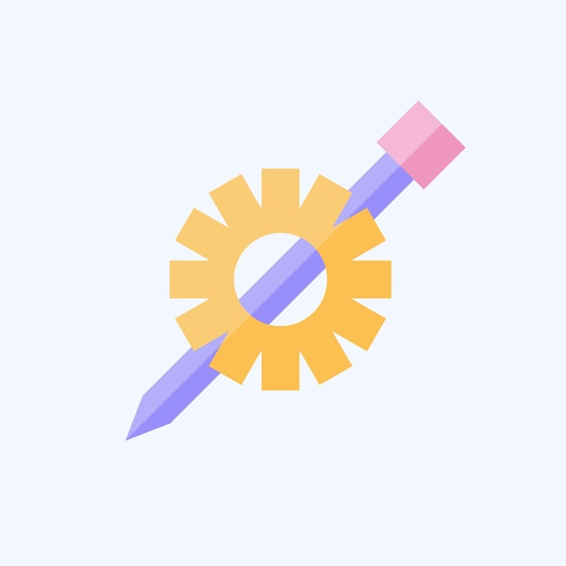 Icon Tech Recurso relacionado con el concepto creativo símbolo estilos planos ilustración simple