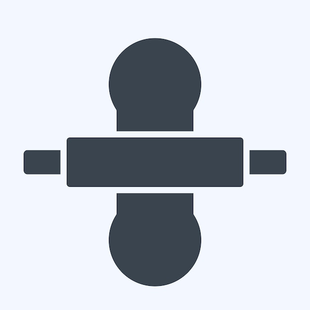 Icon Thresh Flour relacionado con el símbolo de cocina estilo glifo ilustración simple