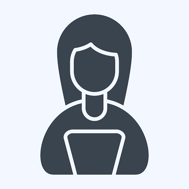 Icon Trabajo desde Remote Working relacionado con Remote Working símbolo estilo glifo diseño simple