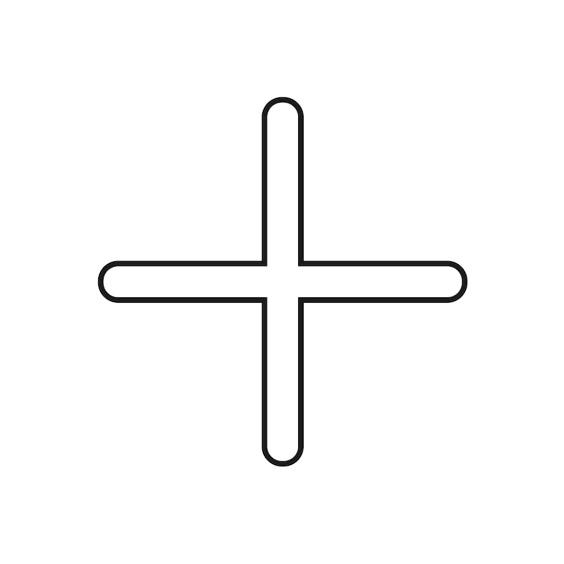 Icon Vector plano añadir símbolo Ilustración Vector