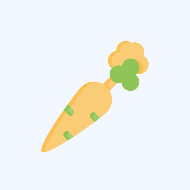 Icon Vegetarian Food relacionado con el símbolo del restaurante diseño de estilo plano editable