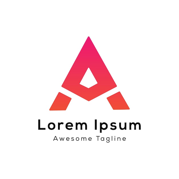icona de diseño de la letra ma o am del logotipo