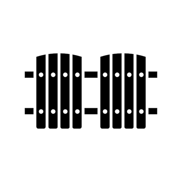 icona de valla plantilla vectorial logotipo colección de moda diseño plano
