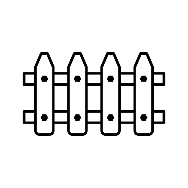 icona de valla plantilla vectorial logotipo colección de moda diseño plano