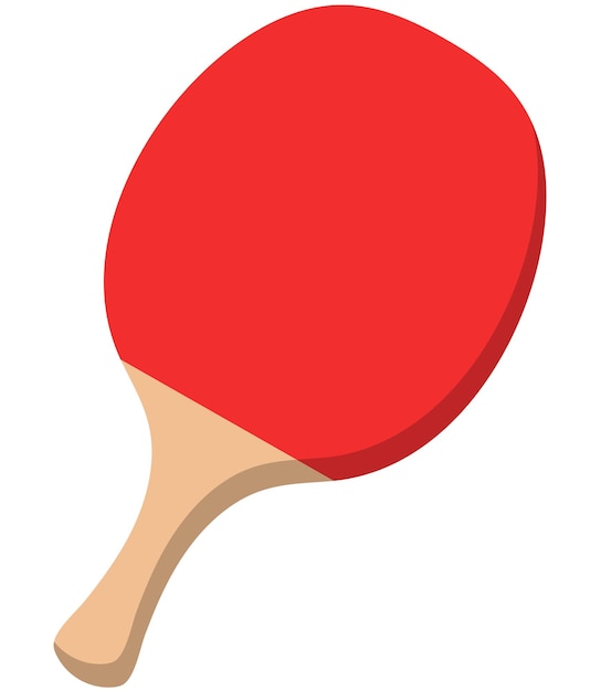 Iconas planas de raquetas de tenis de mesa aisladas sobre un fondo blanco