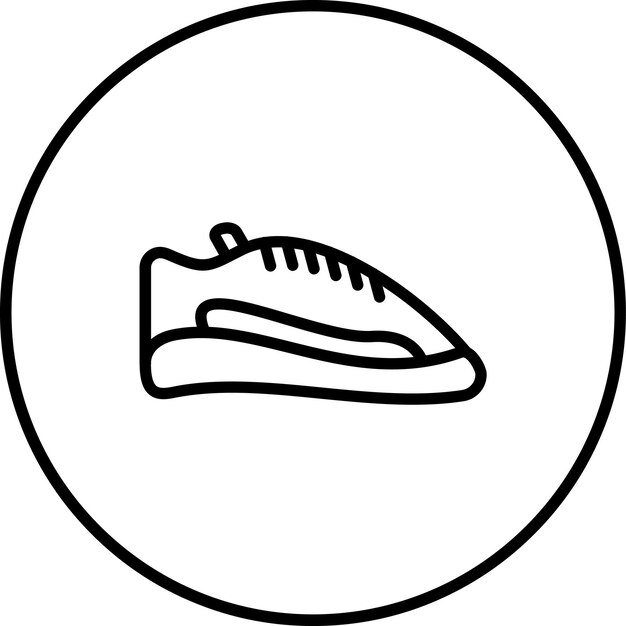 Iconas vectoriales de zapatos de gimnasio Ilustración del conjunto de iconas de gimnasia