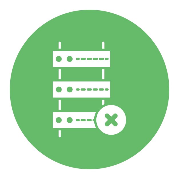 Icones de base de datos dañados