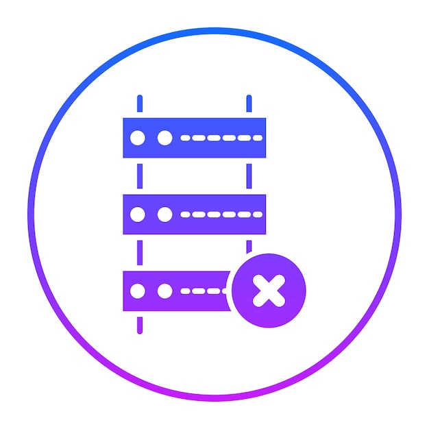 Icones de base de datos dañados