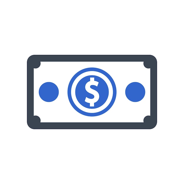 Icones de divisas en dólares