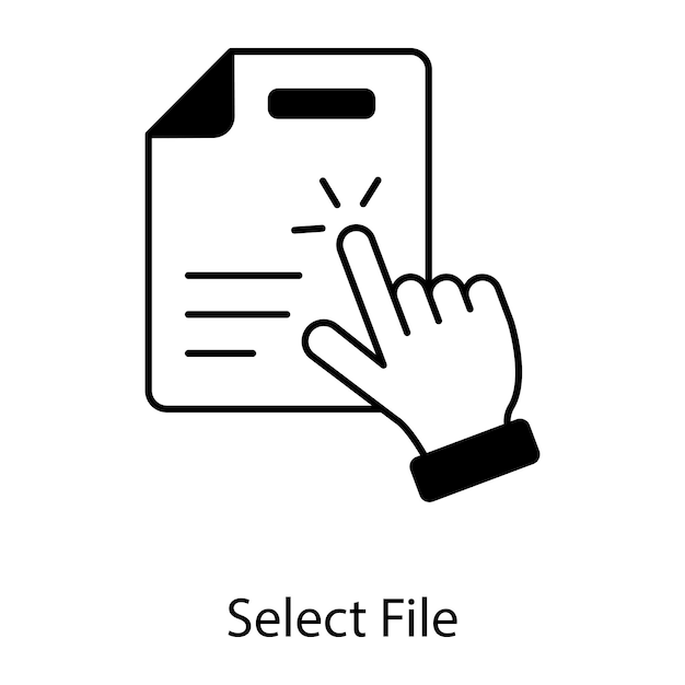 Icones lineales de archivos y carpetas