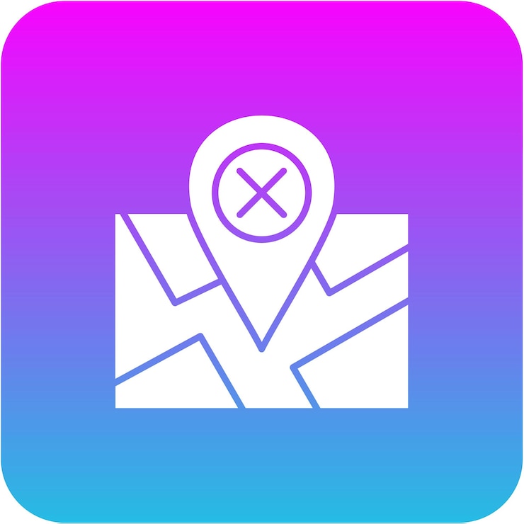 Vector icones de ubicación incorrectas