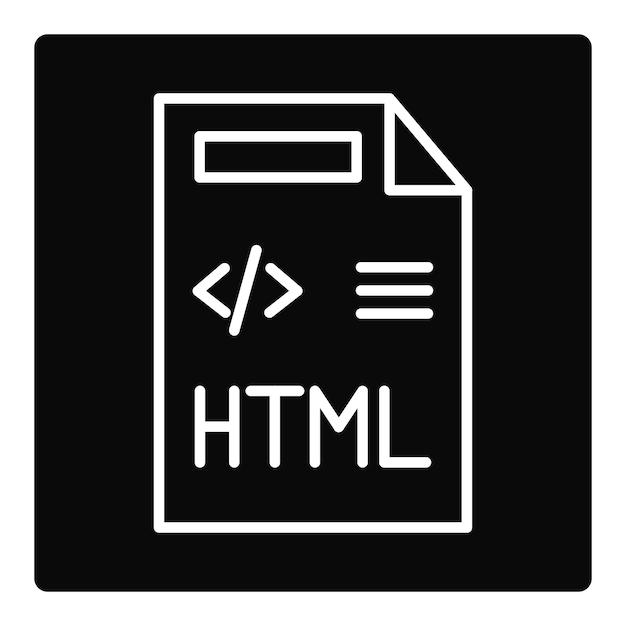 Iconio de archivo HTML
