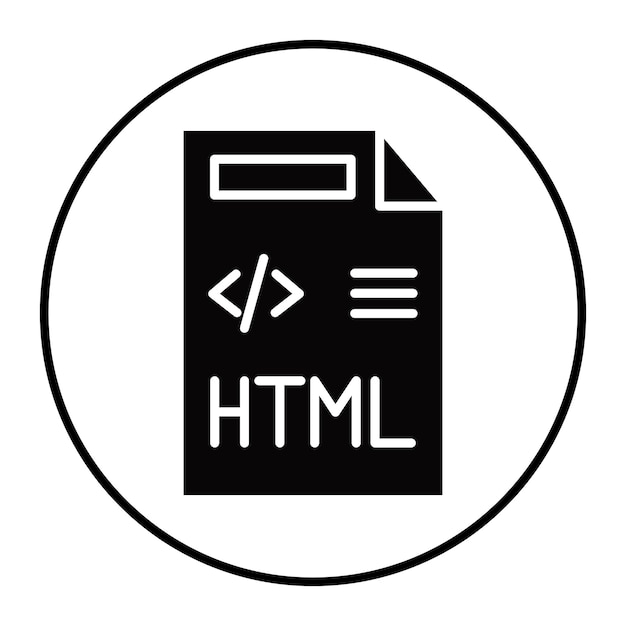 Iconio de archivo HTML