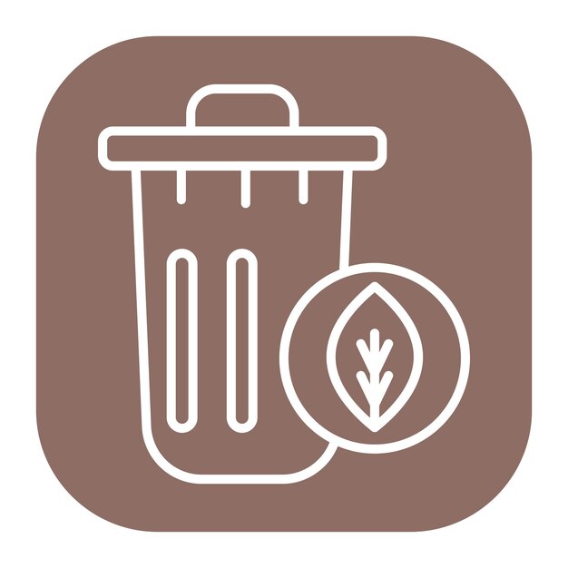 Iconio de la basura ecológica