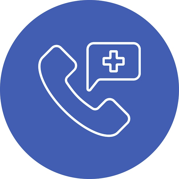 Iconio de teléfono de emergencia