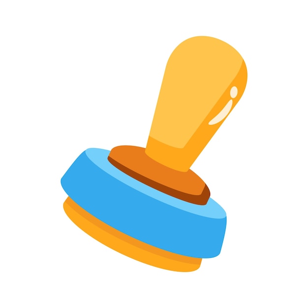 Un icono 2D bien diseñado que muestra un sello