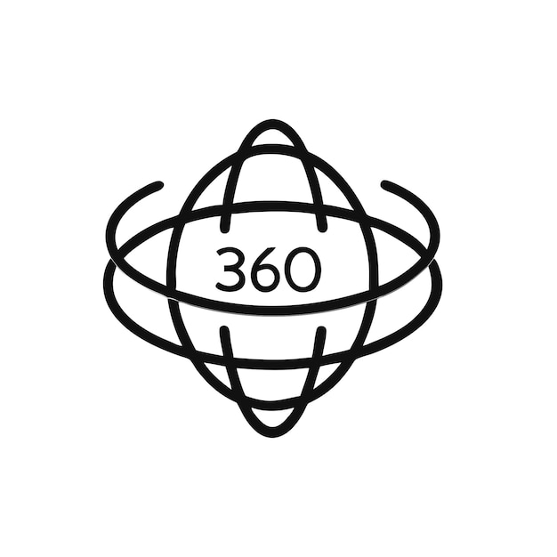 Ícono de 360 grados