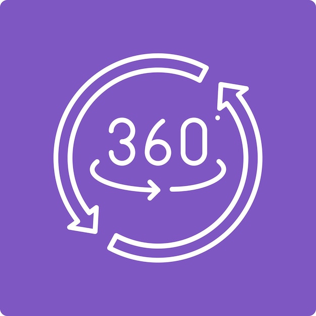 Ícono de 360 grados