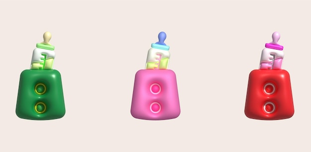 icono 3d Calentador de biberones para recién nacidos para limpiar
