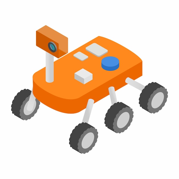 Icono 3D isométrico Moonwalker aislado en un fondo blanco
