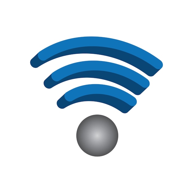 Vector icono 3d de wifi