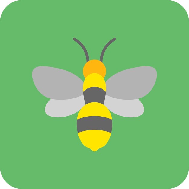 Vector el icono de la abeja