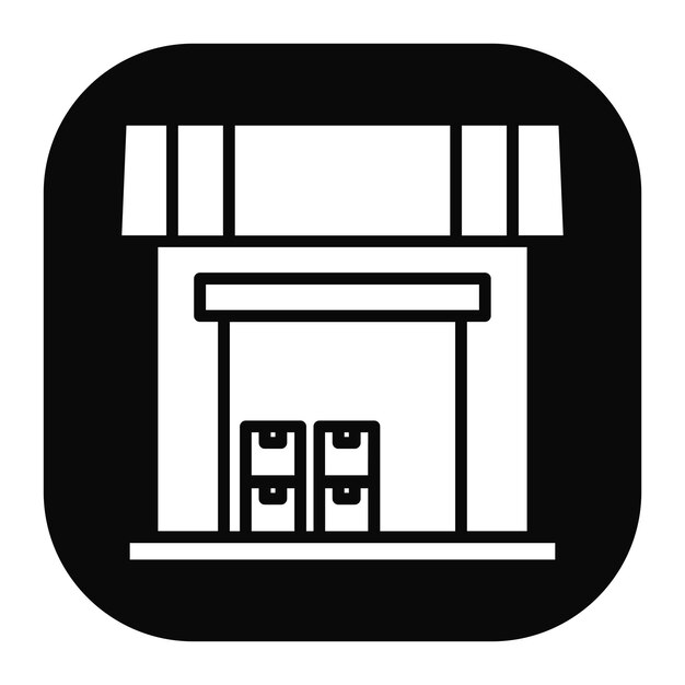 Icono abierto del almacén